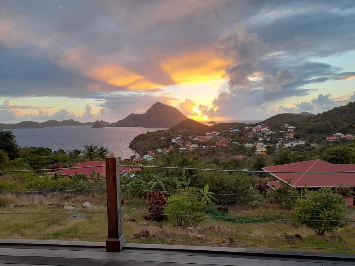 Villa KAZ ANOLI vue époustouflante sur la baie Terre-de-Bas Esterno foto